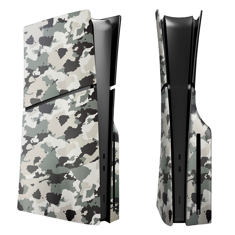 Faceplate Face Console Plate Cover Case Housing Shell for PS5 Slim (Disk Edition)- Camouflage